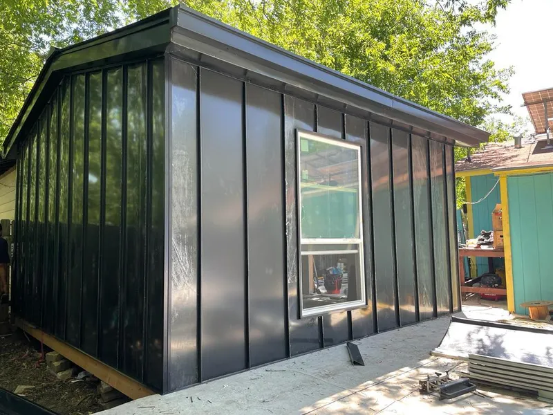 Black standing seam metal wall panels for Metal Roof Installation in The Village of Indian Hill